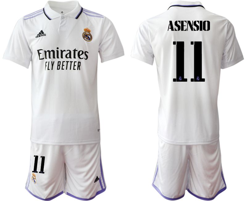 Men 2022-2023 Club Real Madrid home white #11 Soccer Jersey->real madrid jersey->Soccer Club Jersey